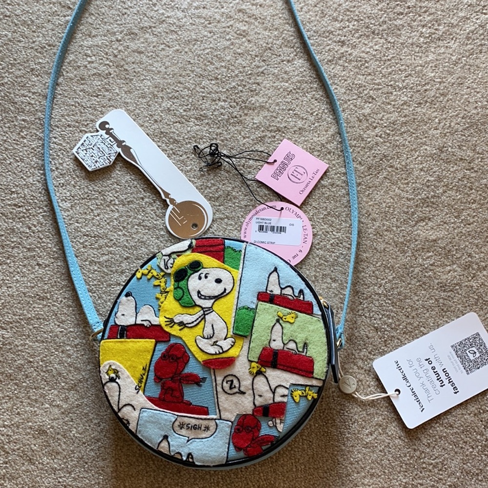 Olympia Le Tan x Peanuts comic strip bag crossbody snoopy & Woodstock - Picture 4 of 13